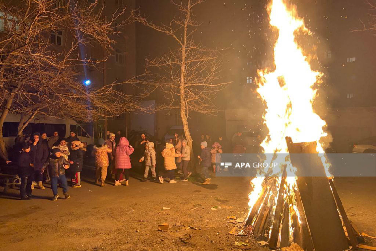 Baku celebrates Fire Tuesday of Novruz Holiday-PHOTO 