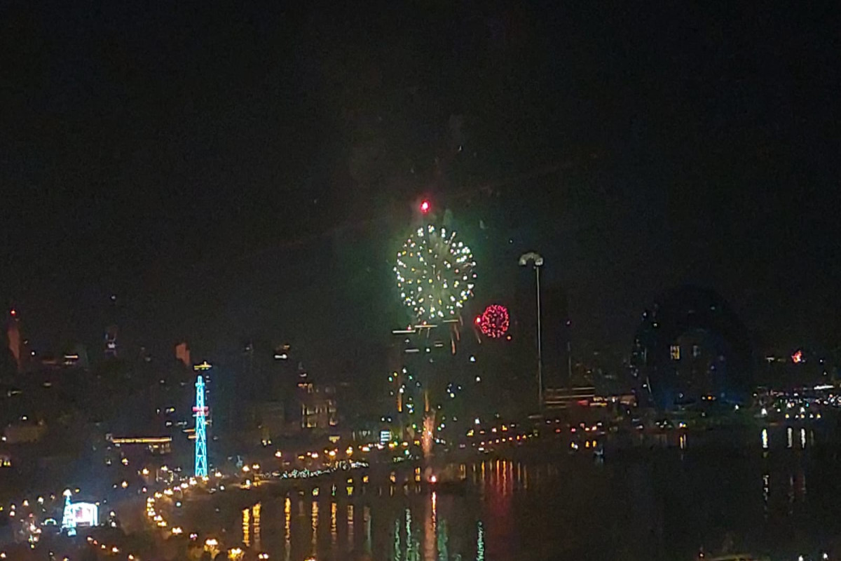 Баку встретил Новый год грандиозным фейерверком-ФОТО 