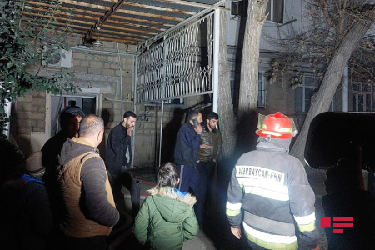 Gəncədə yaşayış binasındakı yanğın söndürülüb, elektrik enerjisi bərpa olunub - FOTO  - YENİLƏNİB 