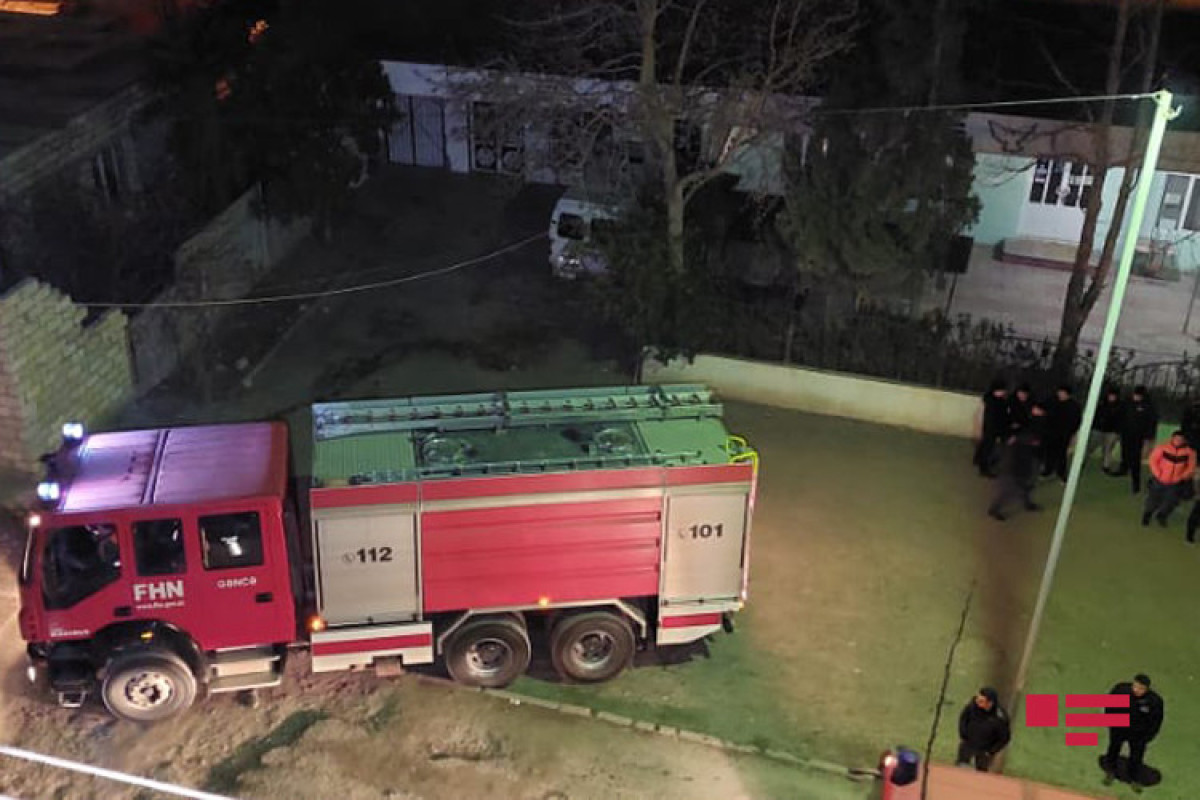 FHN Gəncədə yaşayış binasındakı yanğınla bağlı məlumat yayıb