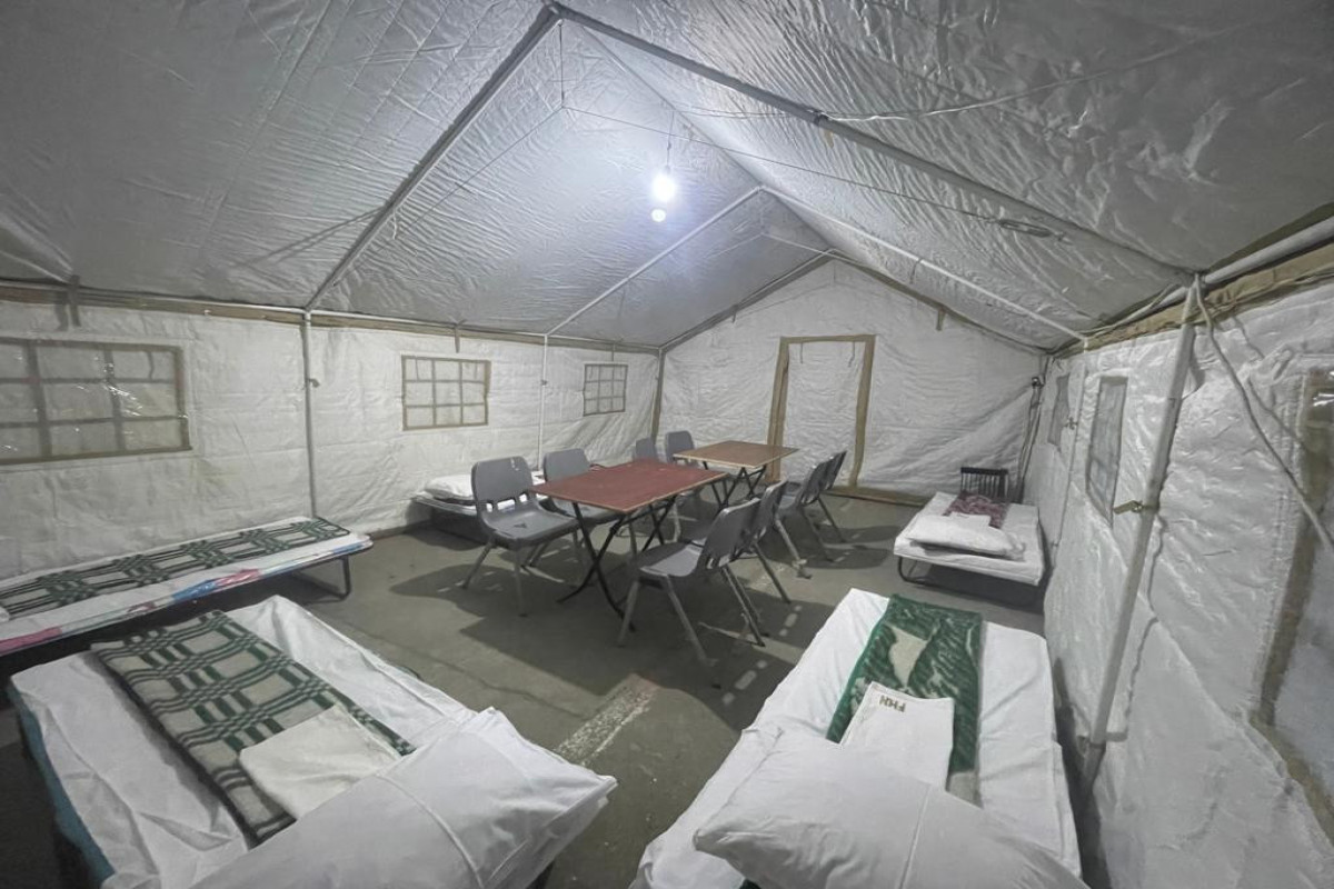 Azerbaijan's MES set up tents for residents of building where explosion occurred-PHOTO -VIDEO 