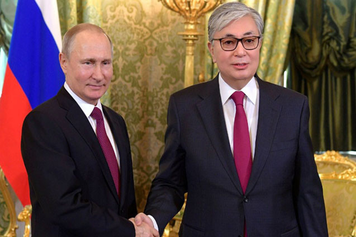 Russian President Putin and the Head of Kazakhstan, Tokayev