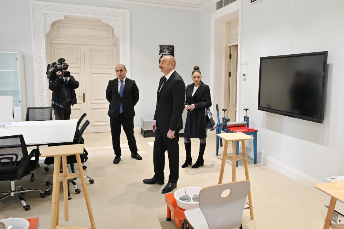 Azerbaijan's President and First Lady viewed conditions created at Child and Youth Development Center in Baku after major overhaul