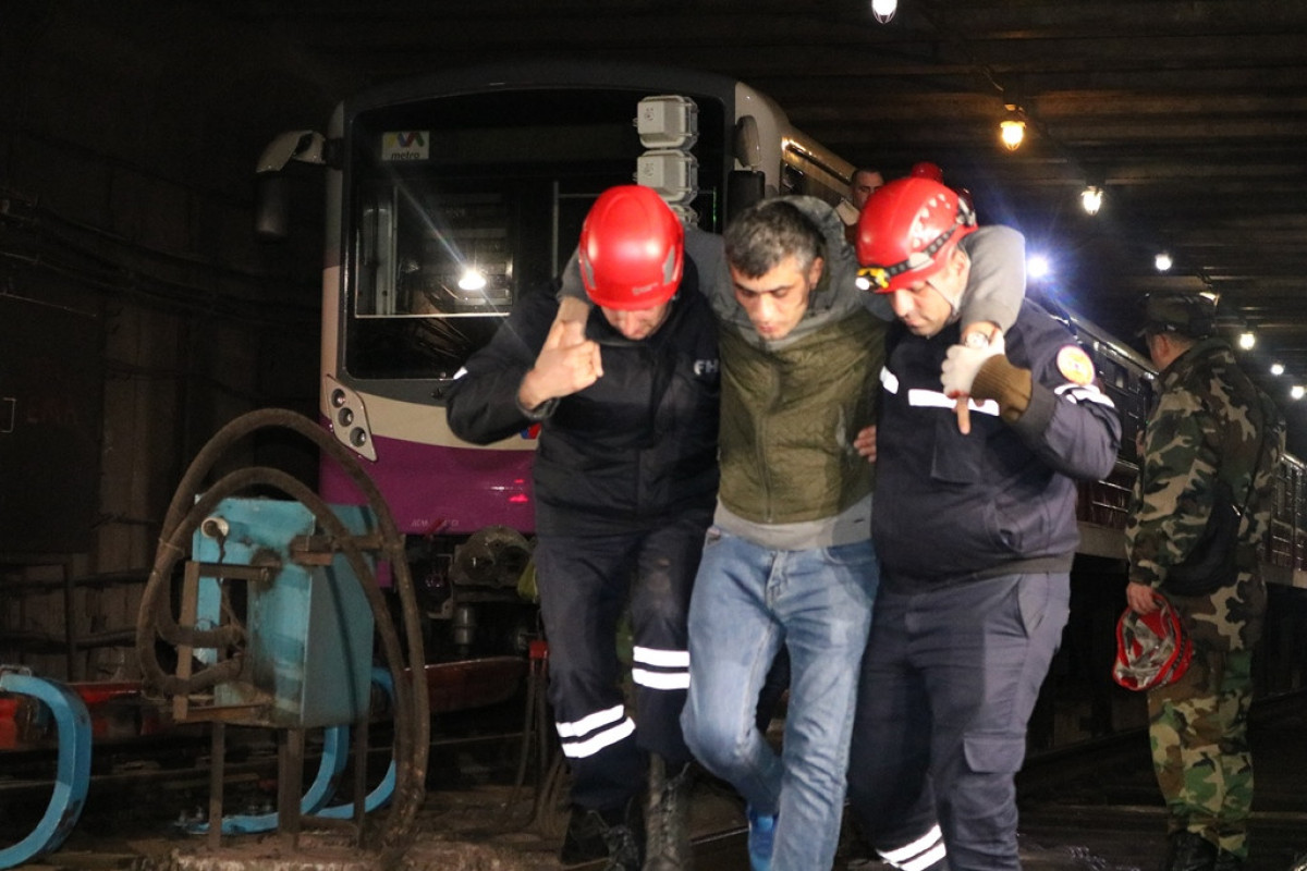 FHN metronun “Neftçilər” stansiyasında təlim keçirib - VİDEO 