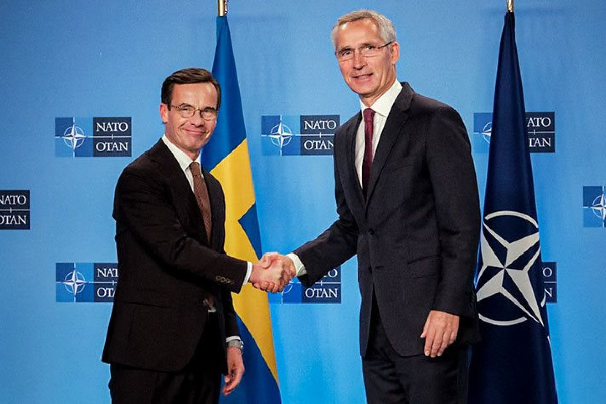 Swedish Prime Minister, Ulf Kristersson and NATO Secretary General, Jens Stoltenberg