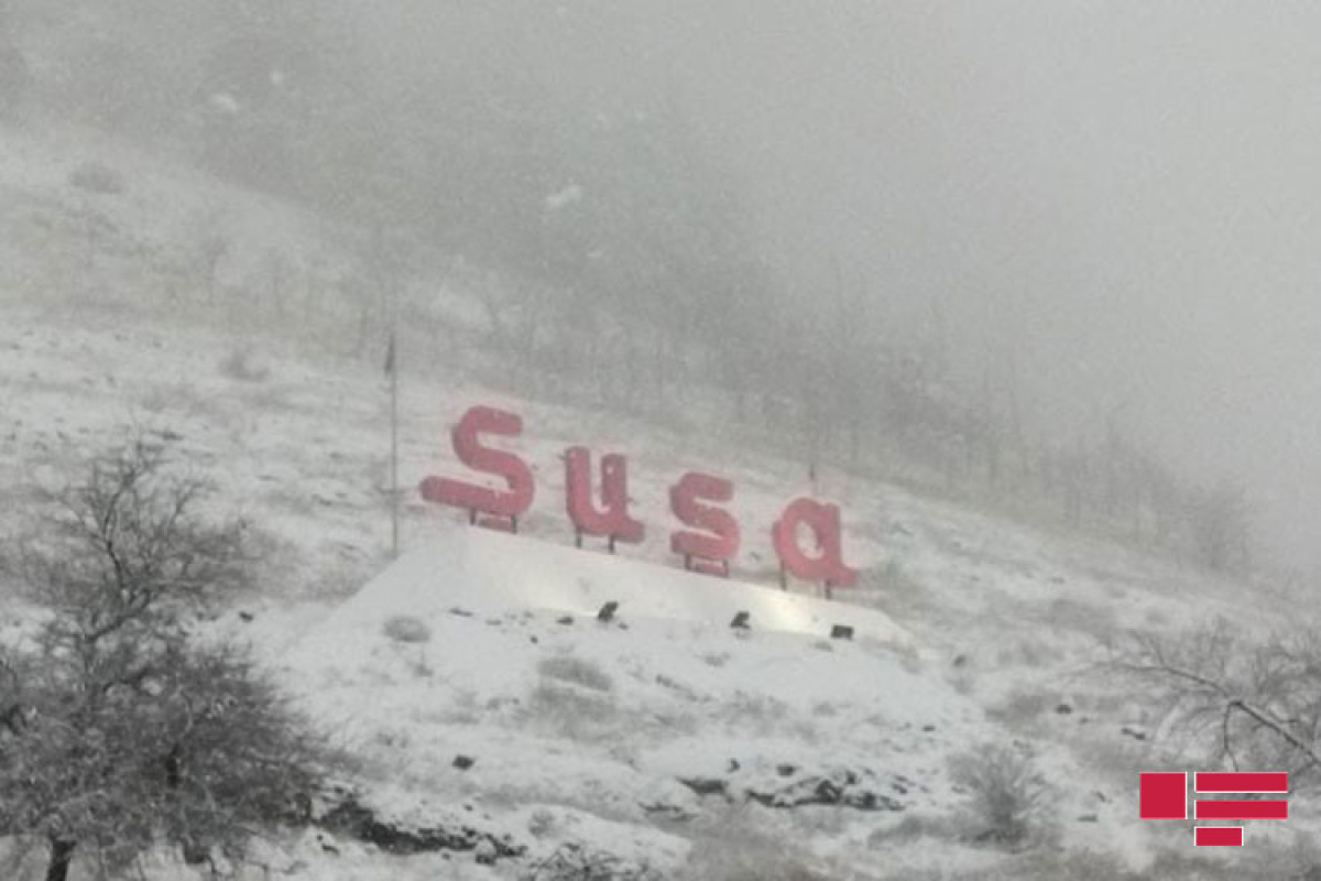 Высота снежного покрова в Шуше достигла 8 см