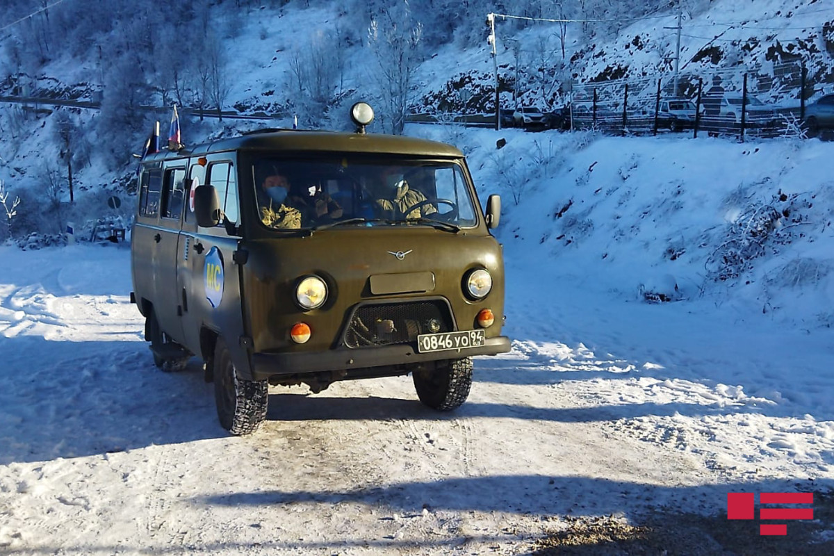 Conditions created for unhindered passage of two trucks belonging to Russian peacekeepers along Lachin-Khankandi road-PHOTO -VIDEO 