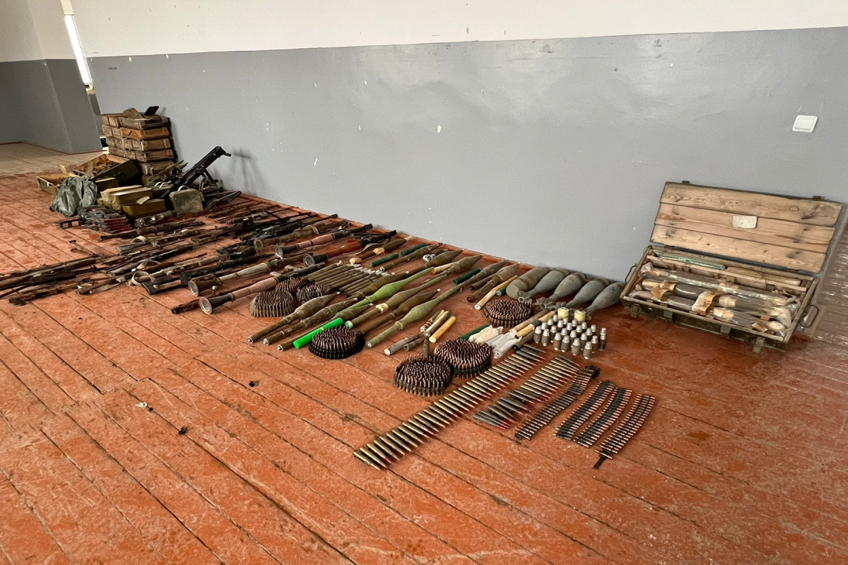 Weapons and ammunition found in Azerbaijan's liberated Jabrayil-VIDEO 