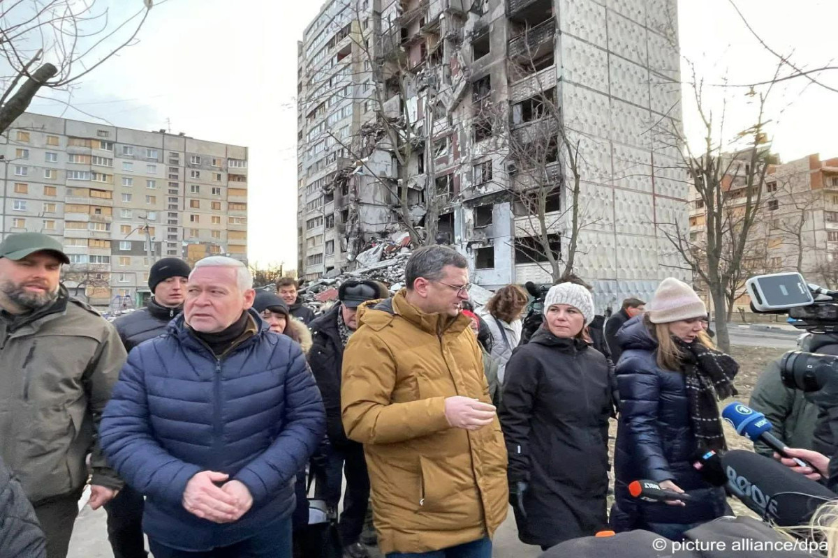 German Foreign Minister visits east Ukraine's Kharkiv