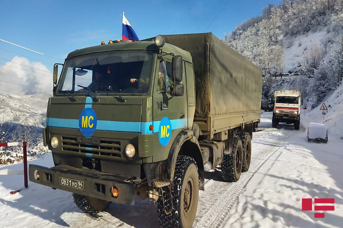 Russian peacekeepers walked through Lachin-Khankandi road-VIDEO -UPDATED 