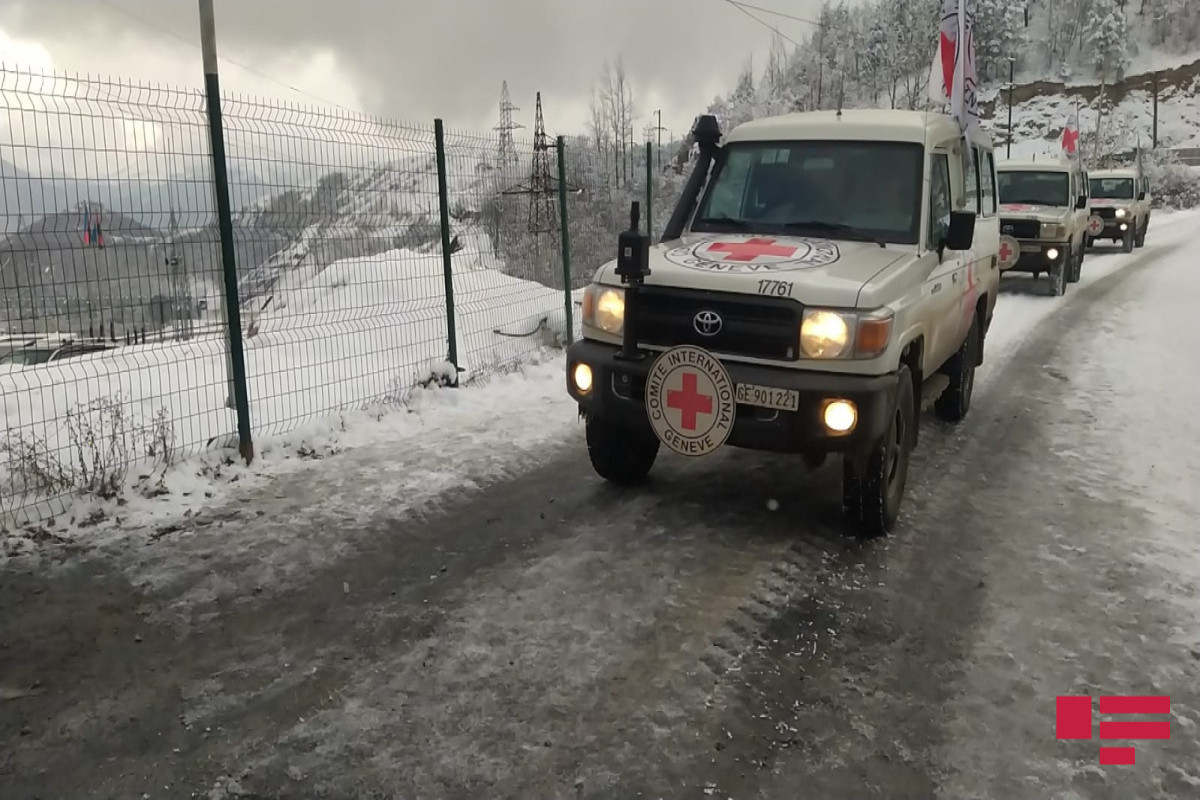 ICRC vehicles passed through Lachin road -PHOTO -VIDEO 