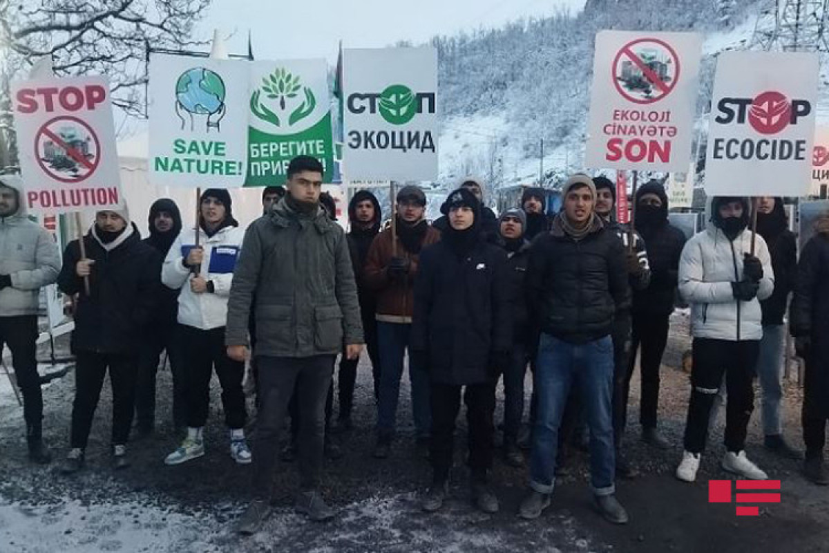 Laçın-Xankəndi yolunda ekofəalların etirazları 33 gündür davam edir - FOTO  - VİDEO 