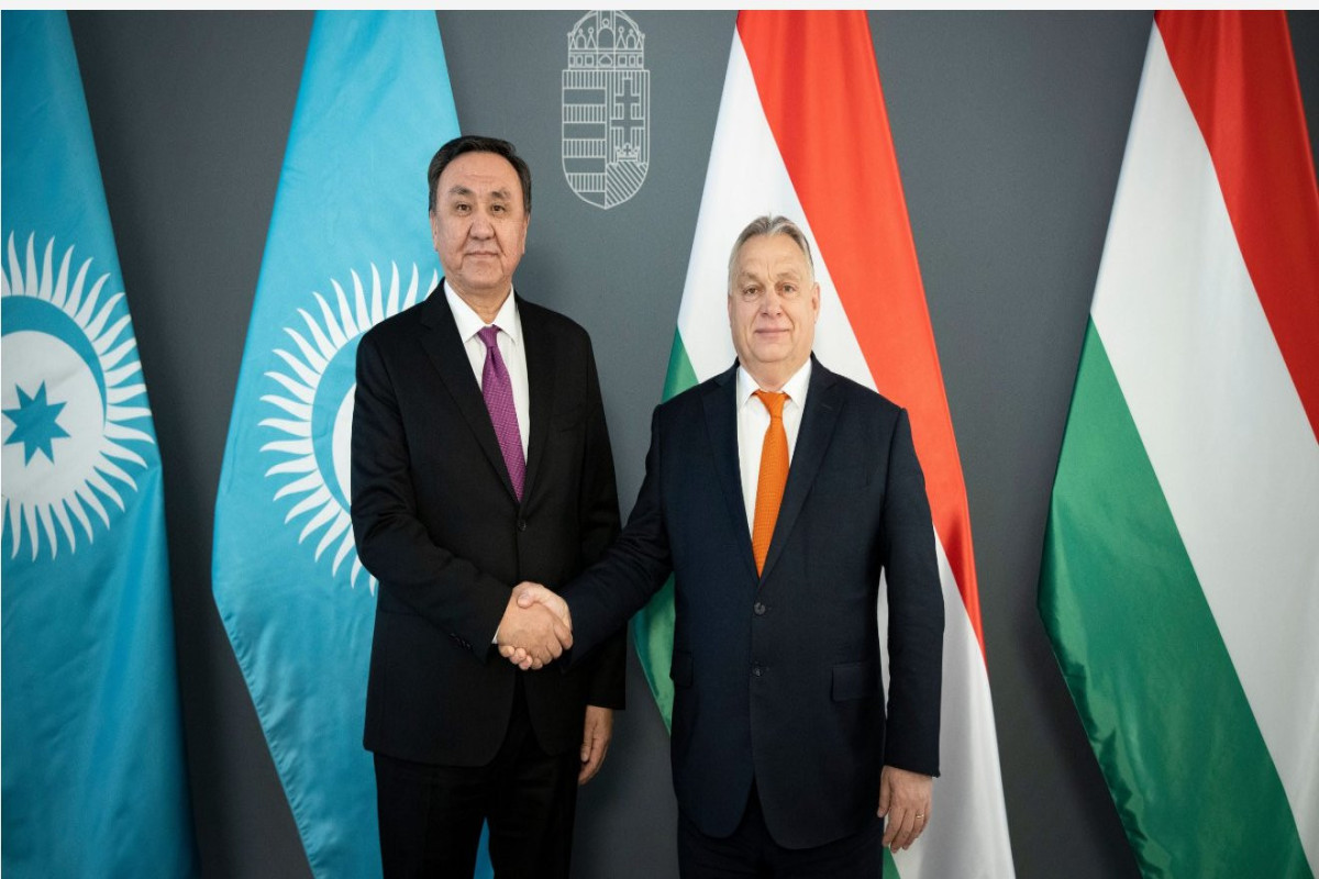  Secretary-General of the Organization of Turkic States (OTS) Kuban Omurali, Prime Minister of Hungary Viktor Orban