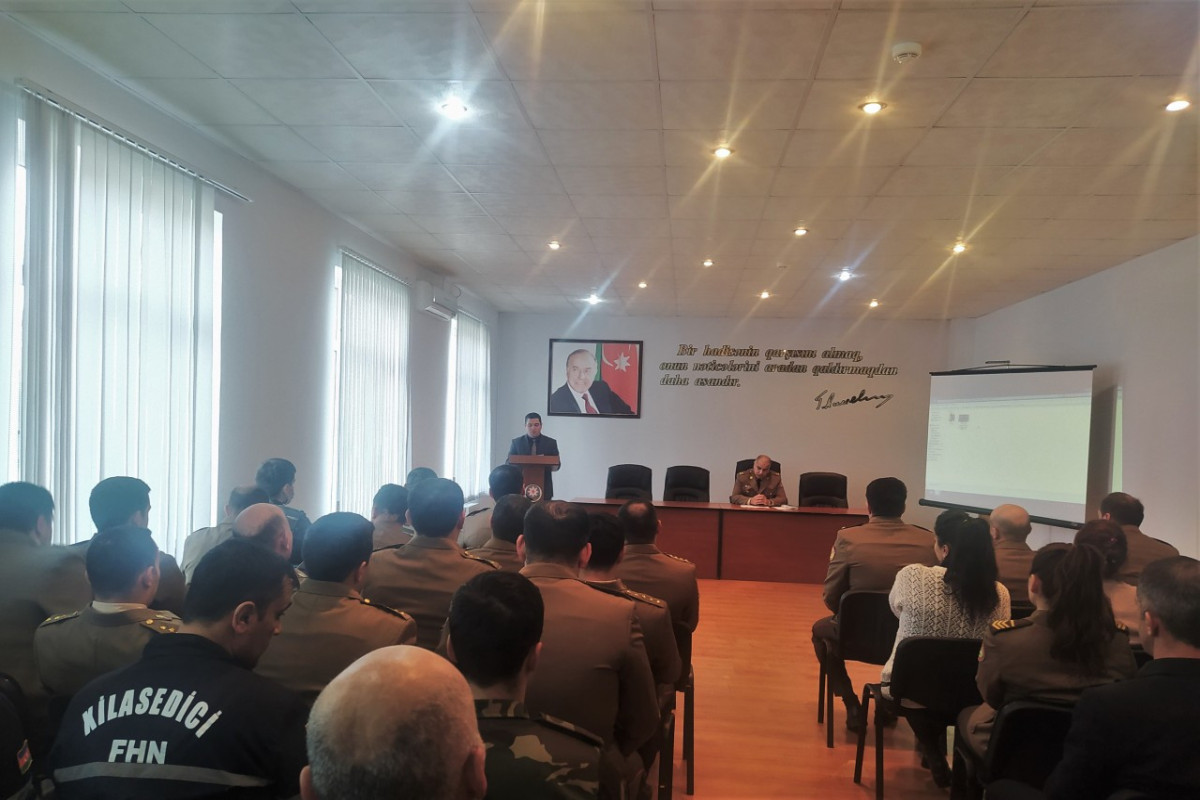 В Южном региональном центре МЧС состоялось мероприятие, посвященное «Году Гейдара Алиева»-ФОТО 