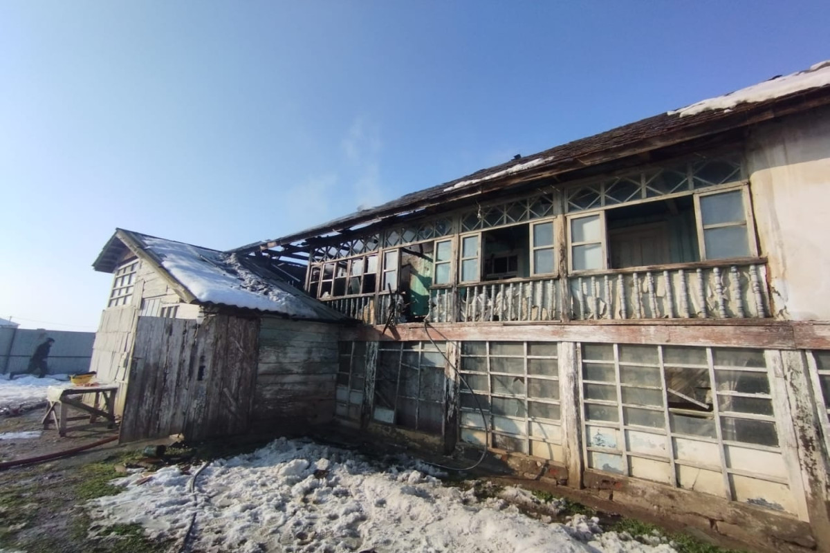 Masallıda yanğın zamanı 80 yaşlı kişi xəsarət alıb - YENİLƏNİB 