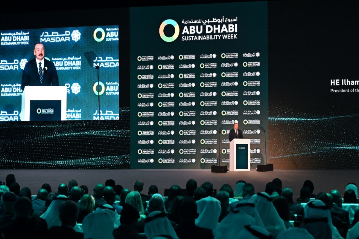 President Ilham Aliyev attended opening ceremony of Abu Dhabi Sustainability Week-UPDATED-1 