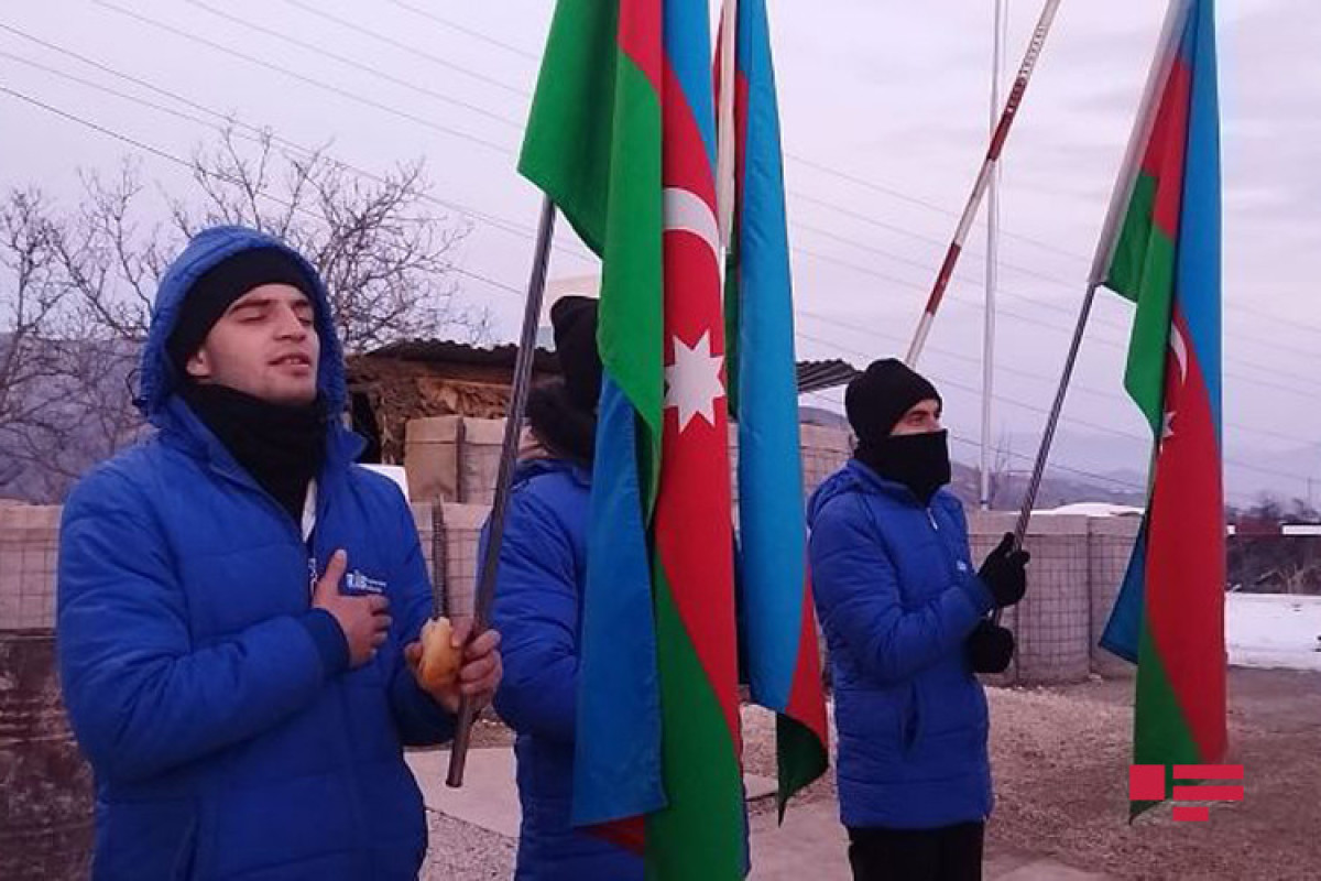 Peaceful protests of Azerbaijani eco-activists on Lachin-Khankandi road enter 37th day-PHOTO 