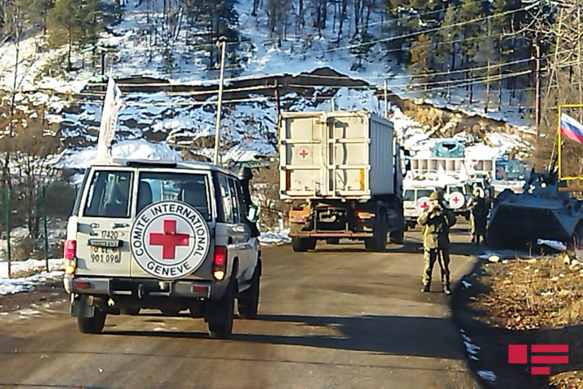 Vehicles belonging to ICRC passed through the Lachin-Khankendi road-VIDEO -UPDATED 
