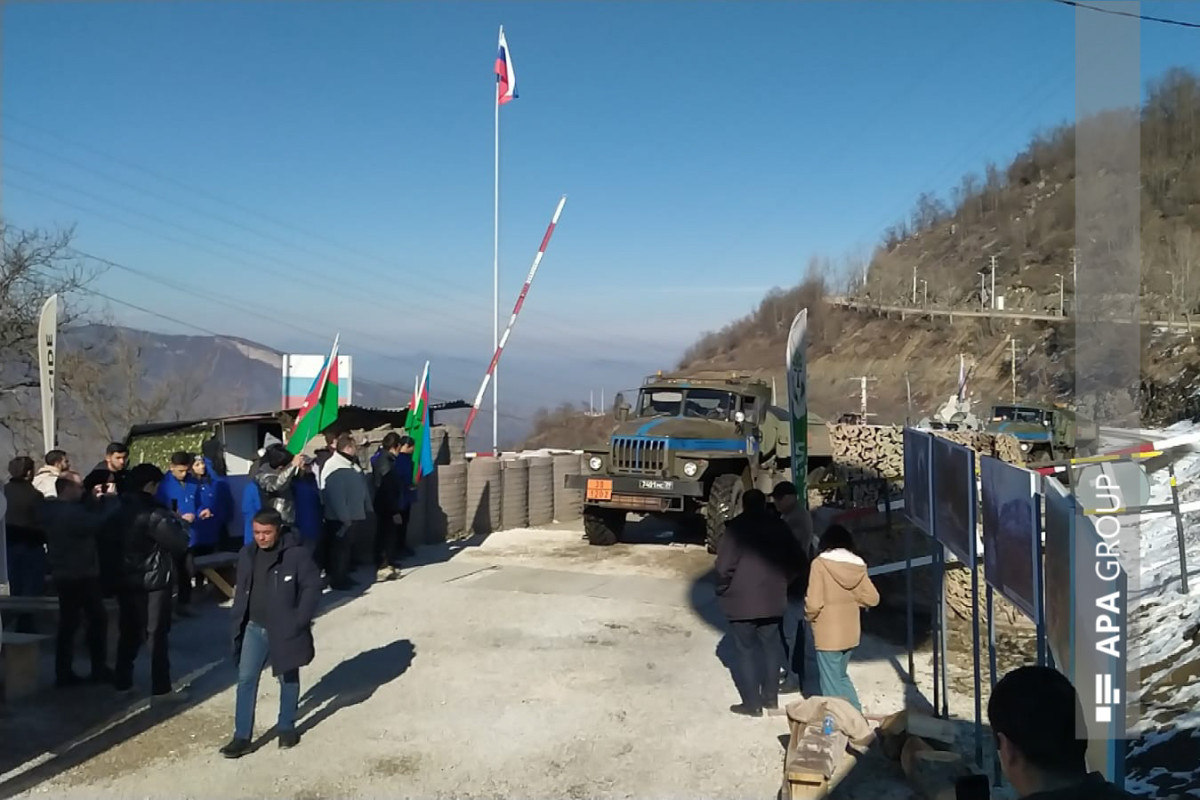Laçın-Xankəndi yolundan gün ərzində RSK-nın 25 maşını keçib - VİDEO  - YENİLƏNİB-2 