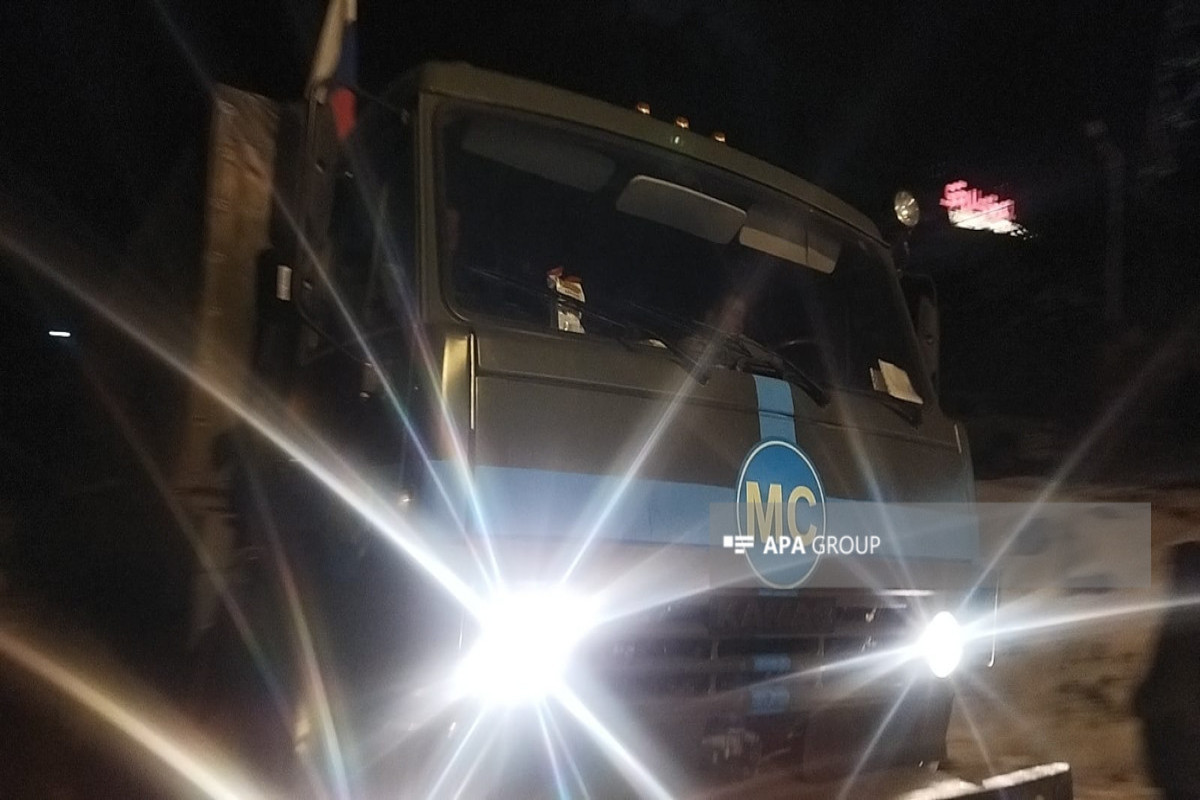 25 vehicles belonging to RPC passed through Azerbaijan's Lachin-Khankandi road during the day-VIDEO -UPDATED-2 