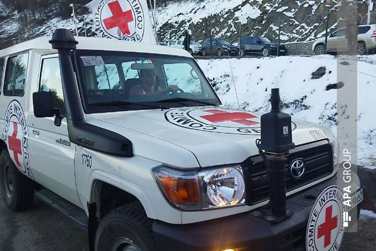 ICRC vehicles returned from Armenia to Khankandi road-VIDEO -UPDATED 