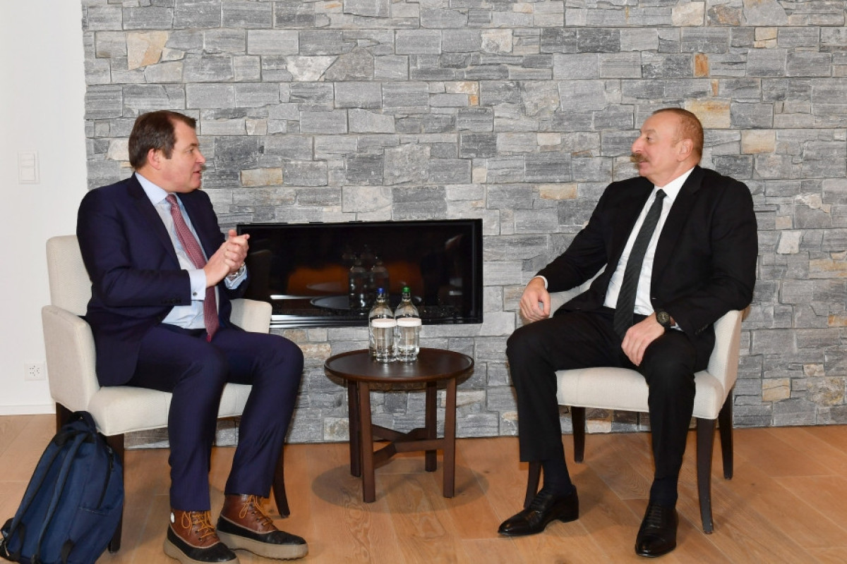President of the Republic of Azerbaijan Ilham Aliyev met with the first vice-president of the European Bank for Reconstruction and Development (EBRD) Jurgen Rigterink