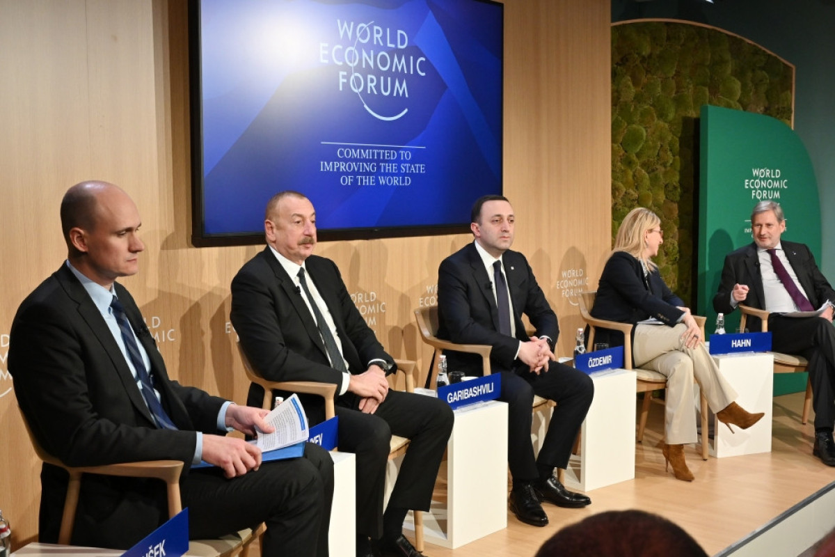 President Ilham Aliyev attended plenary meeting held as part of World Economic Forum