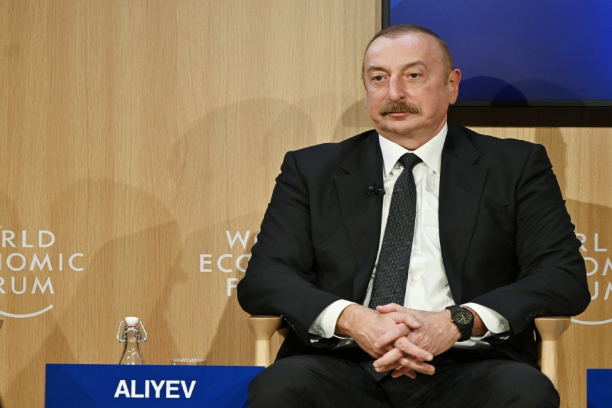 President Ilham Aliyev attended plenary meeting held as part of World Economic Forum