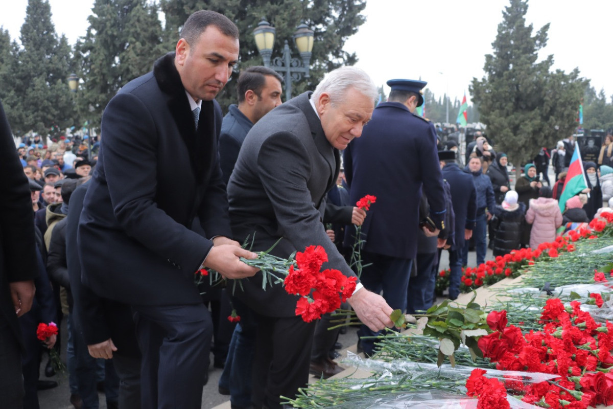 Gəncədə 20 Yanvar – Ümumxalq Hüzn Günü ilə əlaqədar tədbir keçirilib - FOTO 