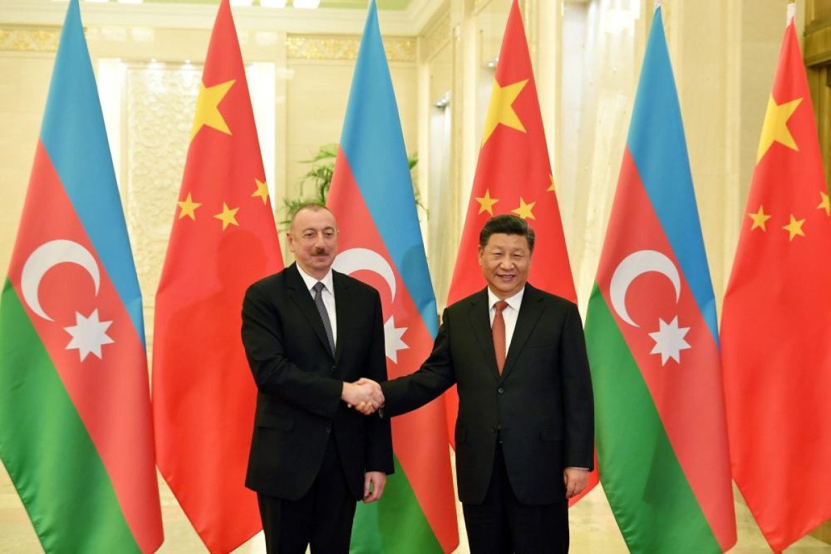 Ilham Aliyev, President of Azerbaijan and Xi Jinping, President of the People