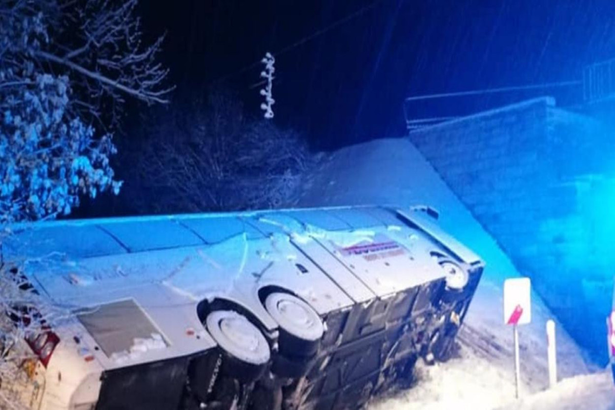 A bus carrying Belarusian tourists overturned in Poland
