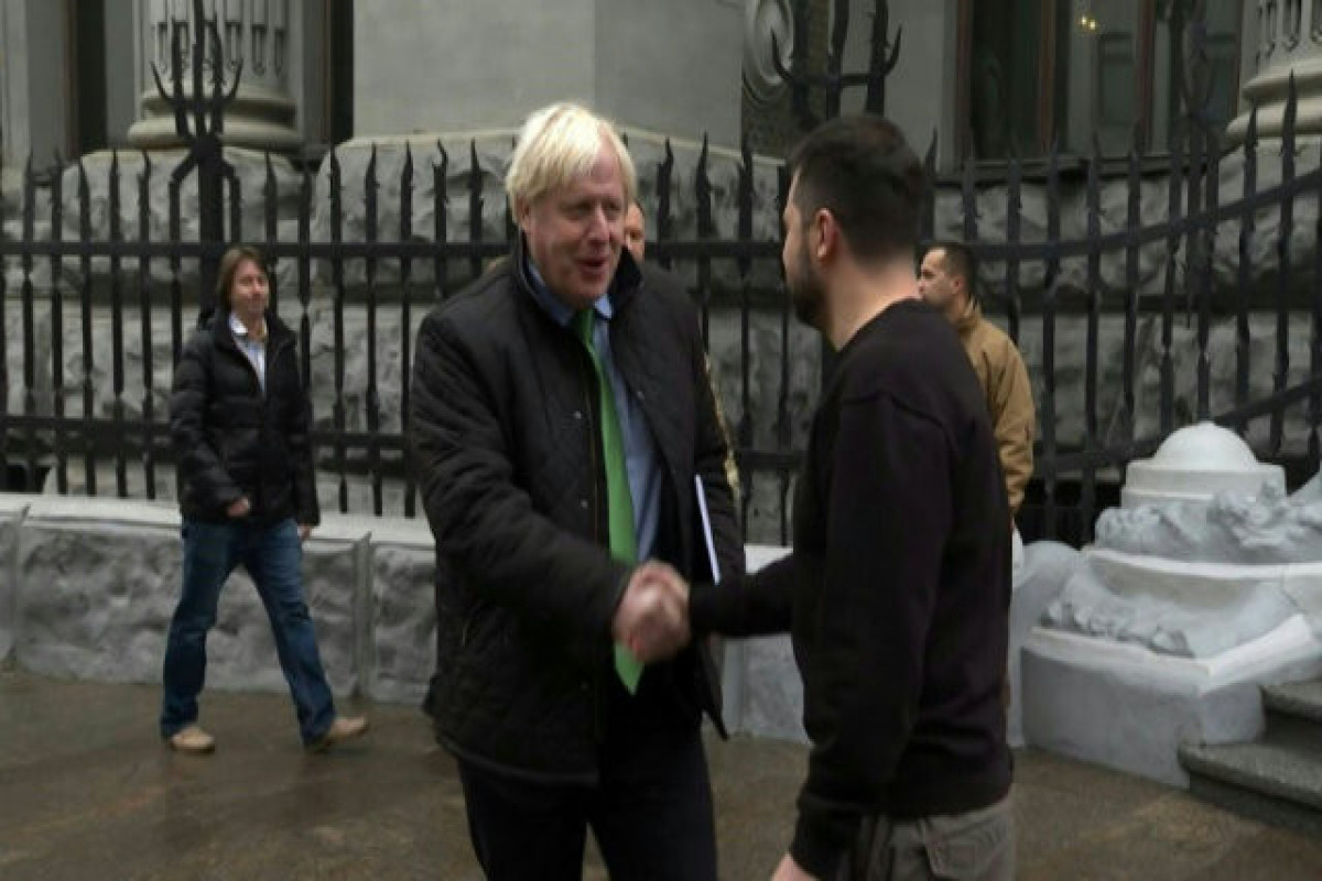Former UK PM Boris Johnson makes trip to Ukraine