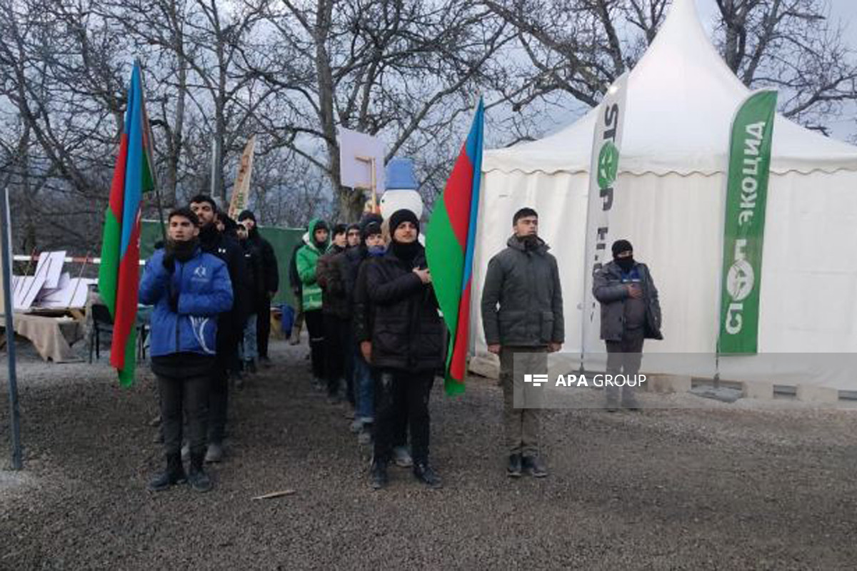 Peaceful protests of Azerbaijani eco-activists on Lachin–Khankandi road enter 43rd day-PHOTO -VIDEO 