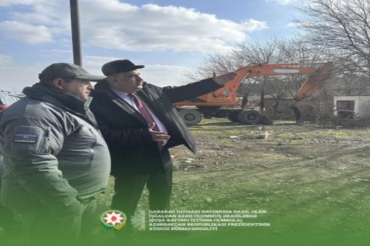 Azerbaijani President's special representative inspected reconstruction works in Fuzuli city-PHOTO 