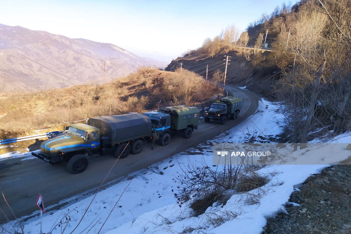 Laçın-Xankəndi yolundan RSK-nın daha bir maşın karvanı keçib - VİDEO  - YENİLƏNİB-2 