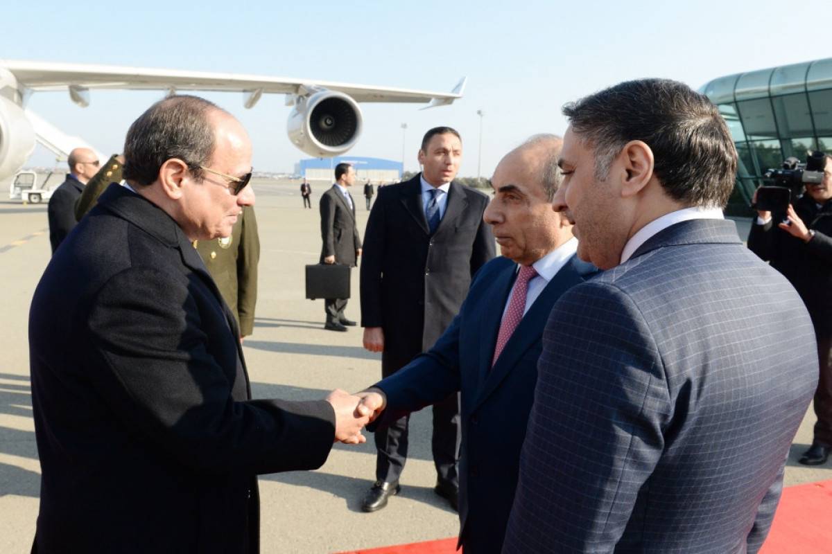 Президент Египта Абдулфаттах ас-Сиси прибыл с визитом в Азербайджан