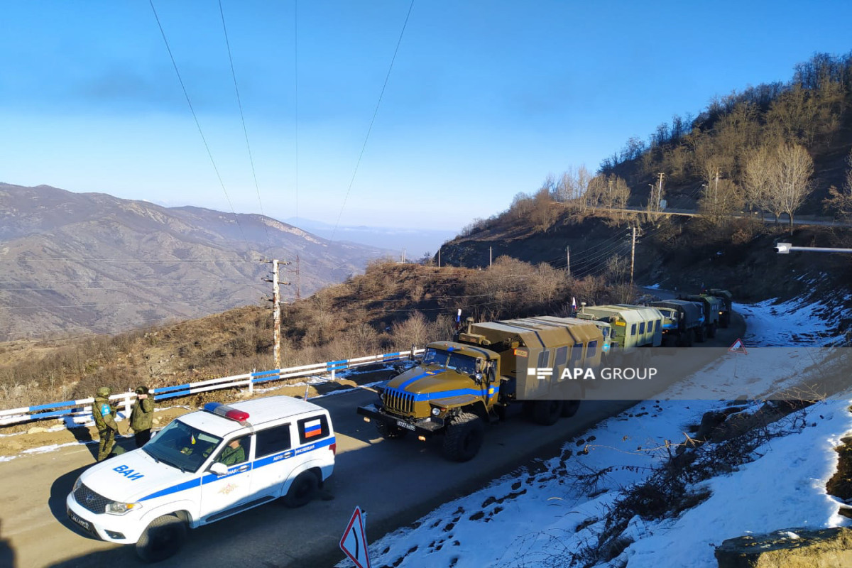 Another convoy of vehicles belonging to RPC passed through Azerbaijan's Lachin-Khankandi road without hindrance -VIDEO -UPDATED-2 