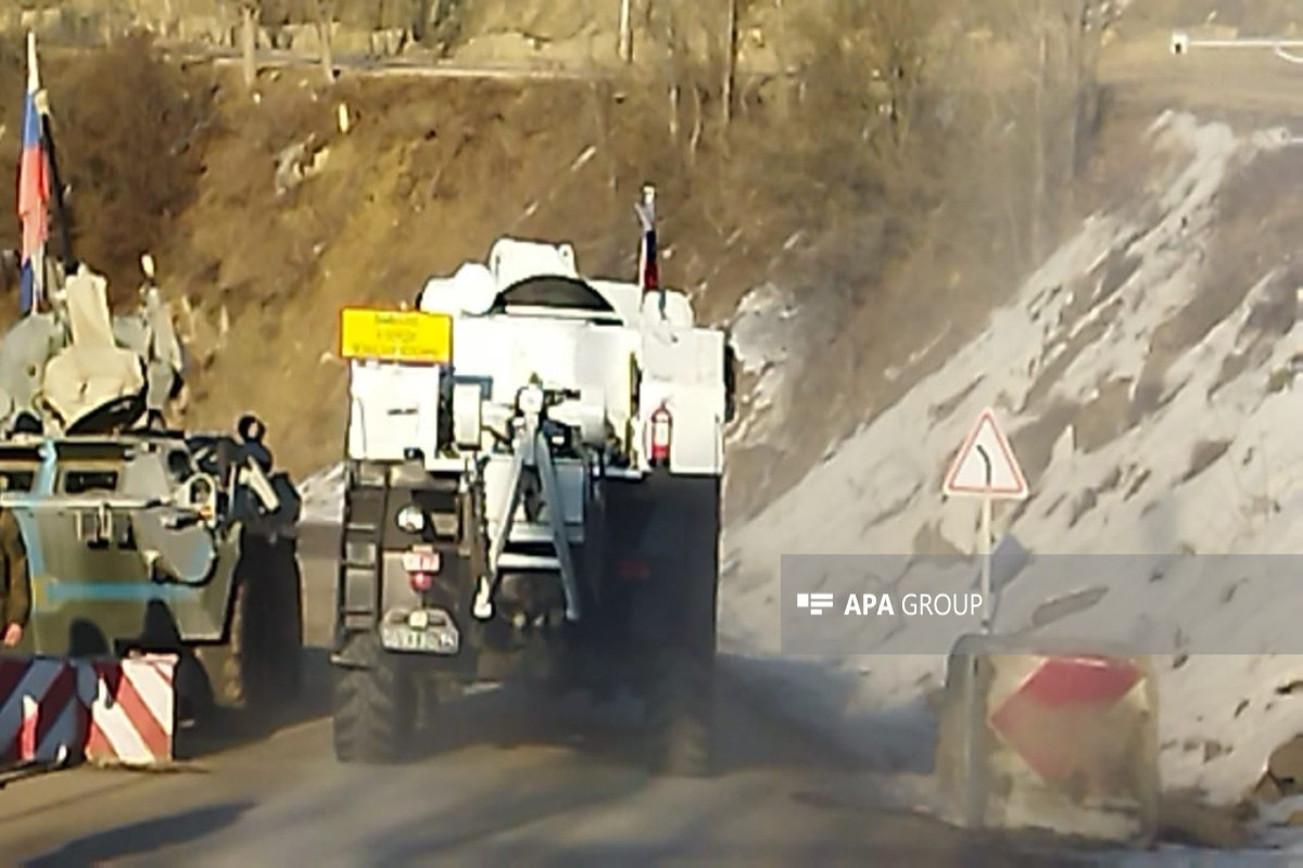 Another convoy of vehicles belonging to RPC passed through Azerbaijan's Lachin-Khankandi road without hindrance -VIDEO -UPDATED-2 