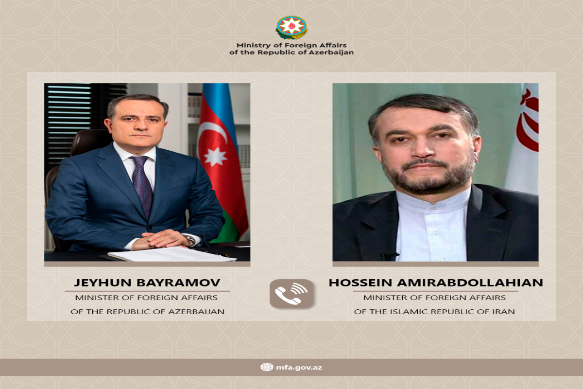 Foreign ministers of Azerbaijan and Iran hold phone talk