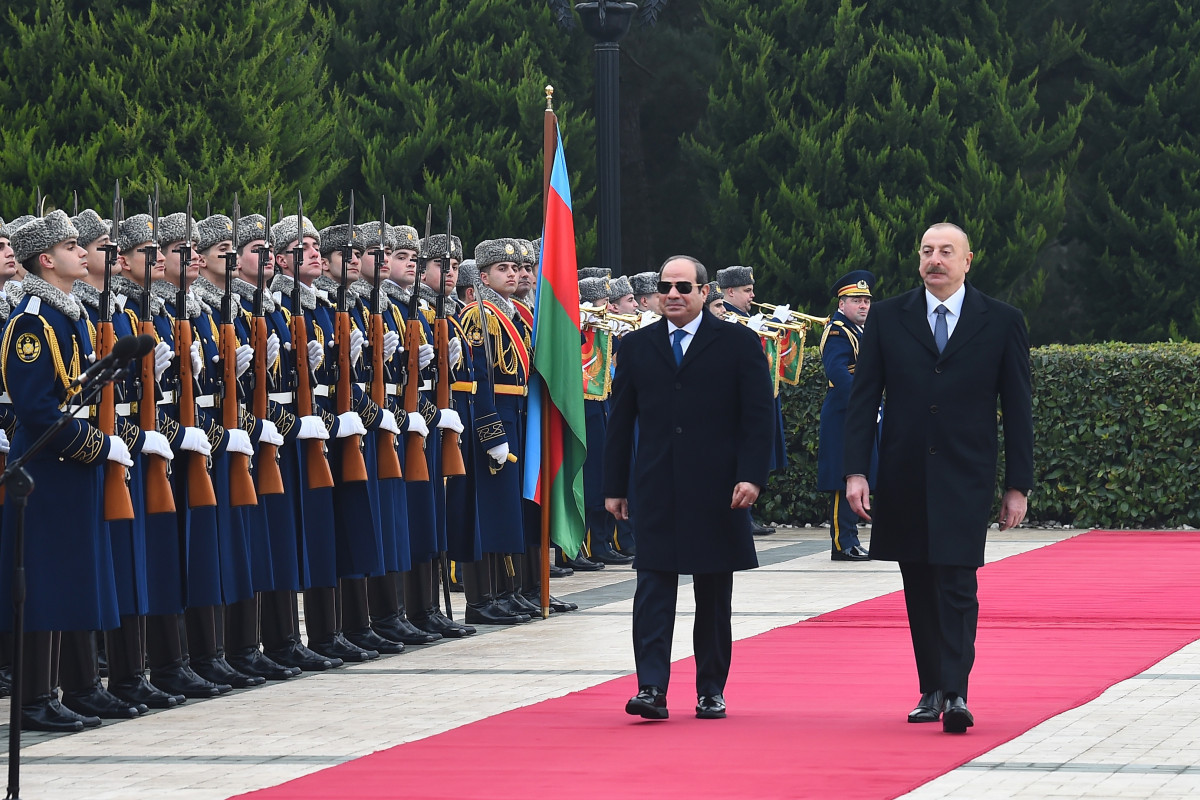 Egyptian President Abdel Fattah al-Sisi, Azerbaijani President Ilham Aliyev