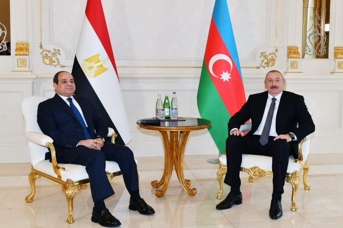 President of the Republic of Azerbaijan Ilham Aliyev, President of the Arab Republic of Egypt Abdel Fattah El-Sisi