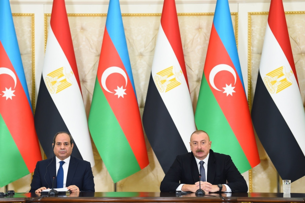 President of the Arab Republic of Egypt Abdel Fattah El-Sisi, President of Azerbaijan Ilham Aliyev