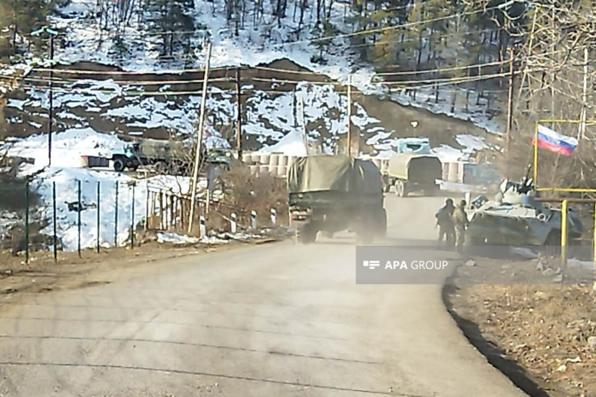 Three vehicles of Russian peacekeeping contingent passed freely through Azerbaijan's Lachin-Khankendi road -PHOTO -VIDEO 