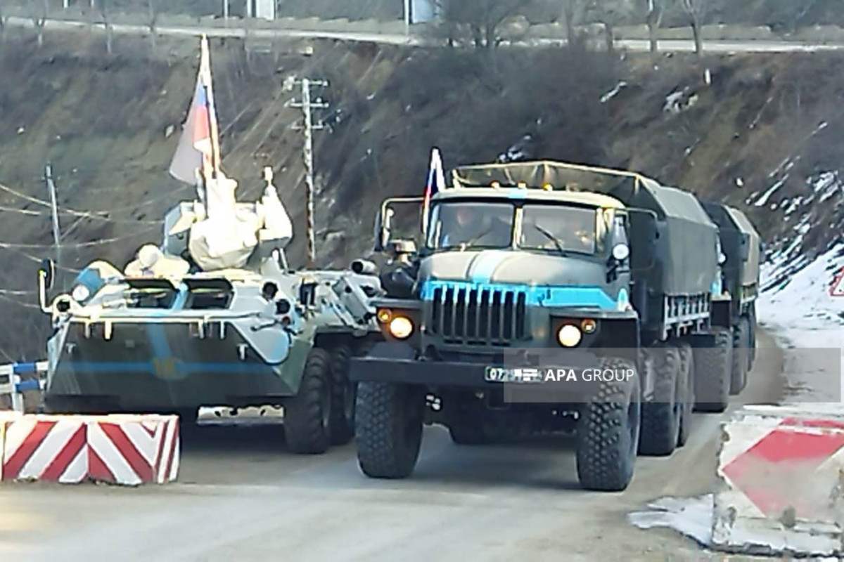 Three vehicles of Russian peacekeeping contingent passed freely through Azerbaijan