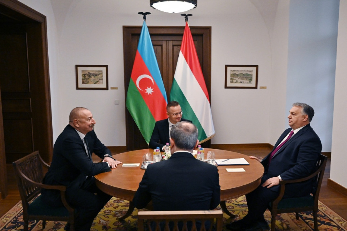 President of the Republic of Azerbaijan Ilham Aliyev, Hungarian Prime Minister Viktor Orban 