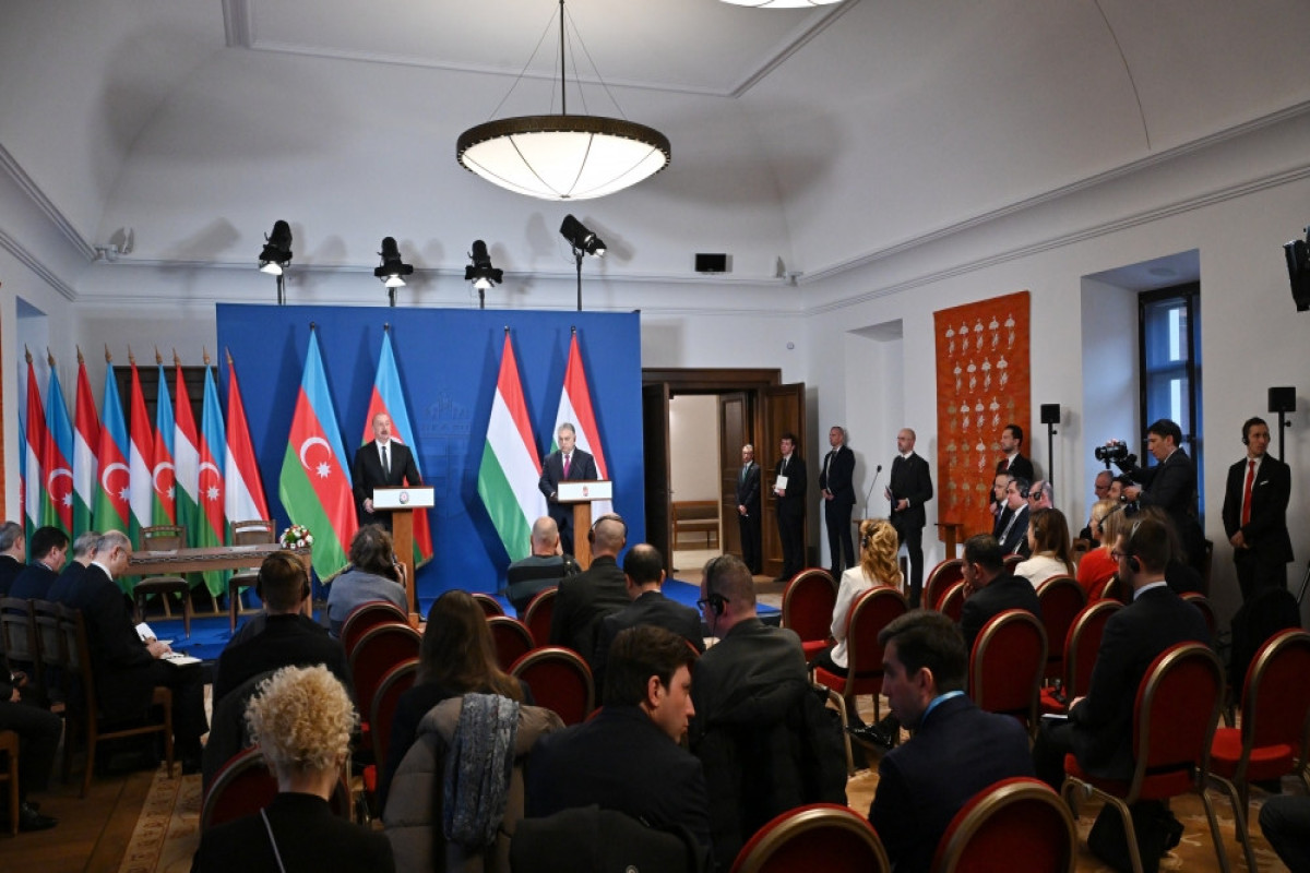 Президент Азербайджана и премьер-министр Венгрии выступили с заявлениями для прессы-ОБНОВЛЕНО 1 
