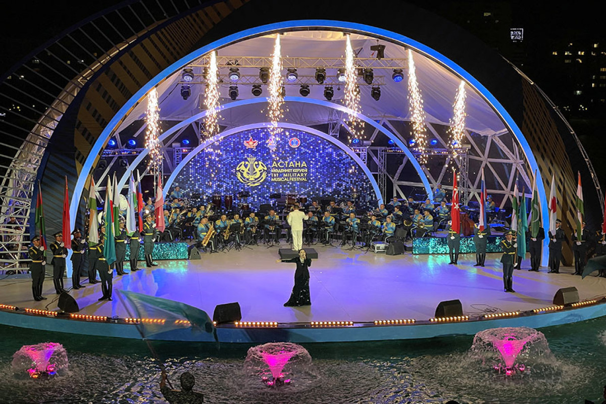 Astanada beynəlxalq hərbi-musiqi festivalının açılış mərasimi keçirilib - FOTO 