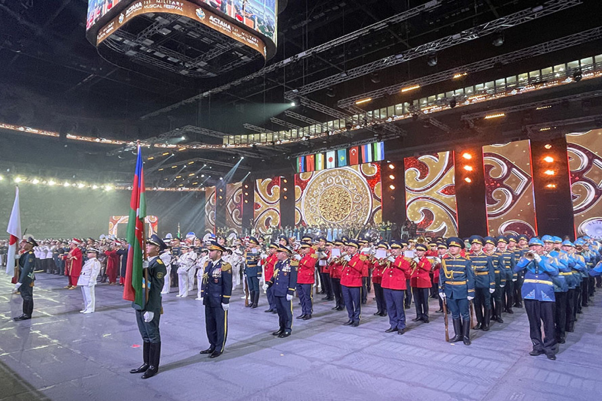 Azərbaycanın Hərbi Orkestri Astanada beynəlxalq festivalda iştirak edib