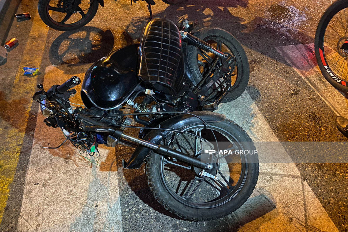 Bakıda gənc oğlanı motosiklet vurub