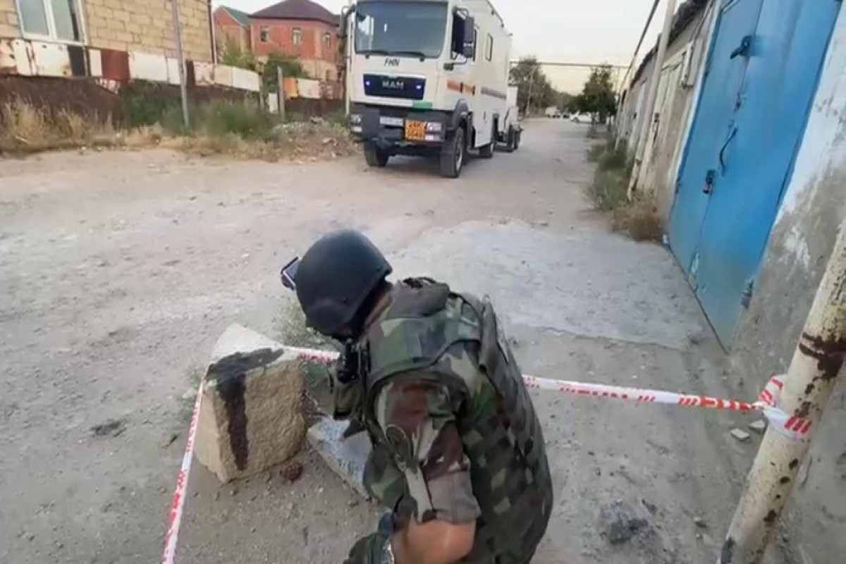 Sumqayıtda hərbi sursat aşkar edilib - VİDEO 